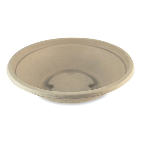 World Centric Fiber Bowls, 16 oz, 7.4 x 7.4 x 1.9, Natural, Paper, 500PK BO-SC-16-LFS